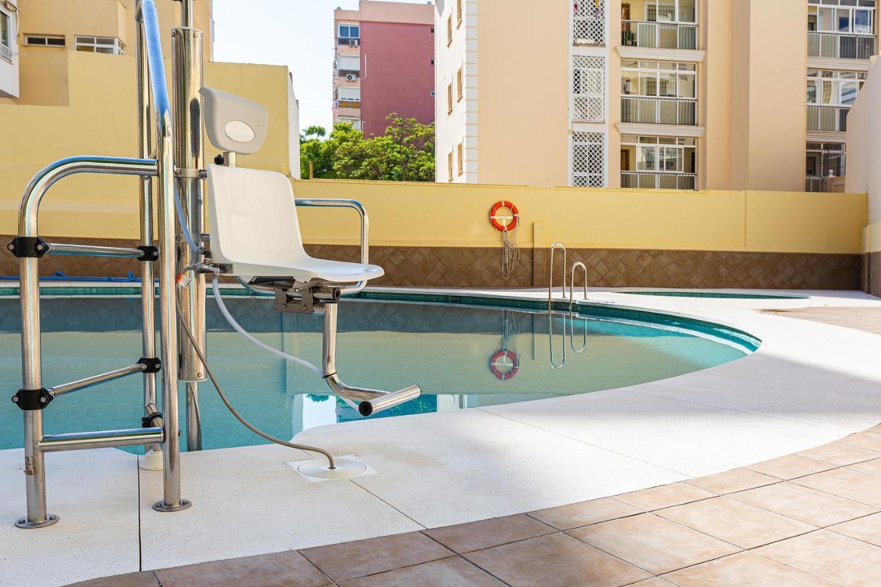 Ver853 - Estudio Con Terraza Vistas Al Mar, Piscina, Playa, Centro Torremolinos Eksteriør billede